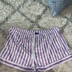 Never worn purple & white striped intimates